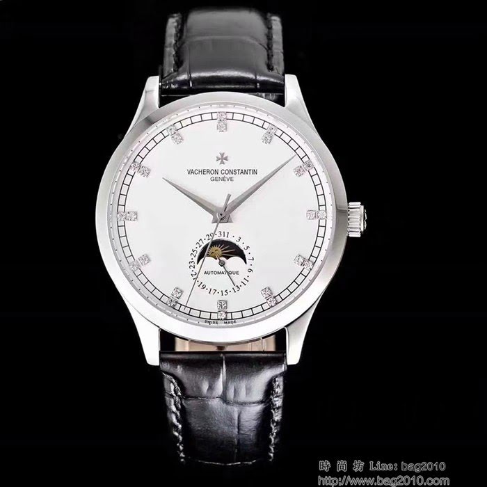 江詩丹頓 Vacheron Constantin 火爆上市 新款 六字位日月星晨功能 超級防水機芯 高檔男士腕表  wssb4873
